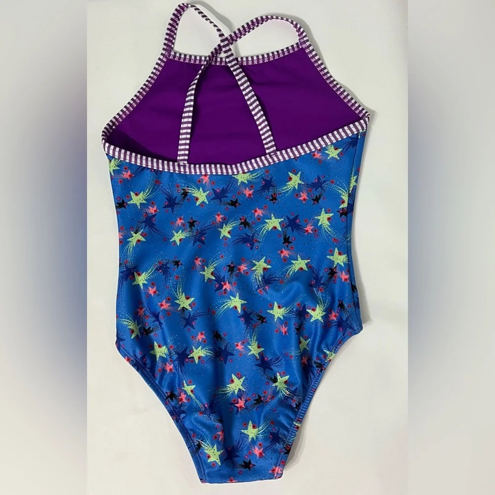 Uglies Girls Stargazer Criss-Cross Back One Piece Swimsuit Size: 16 NWT